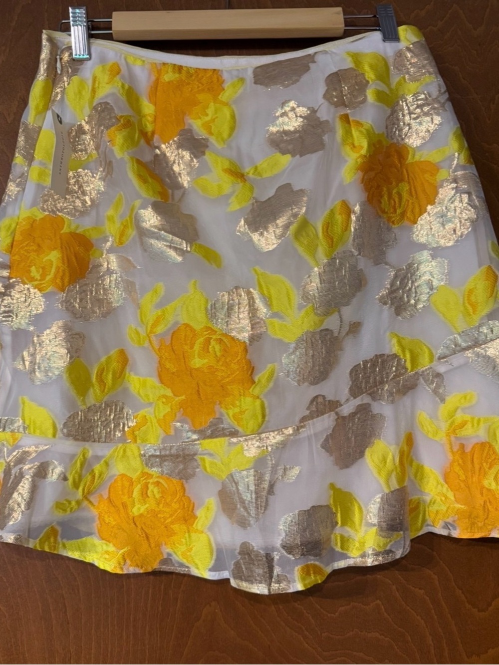 Maeve Anthropologie Flounced Jacquard Mini Skirt 8 - Picture 6 of 14